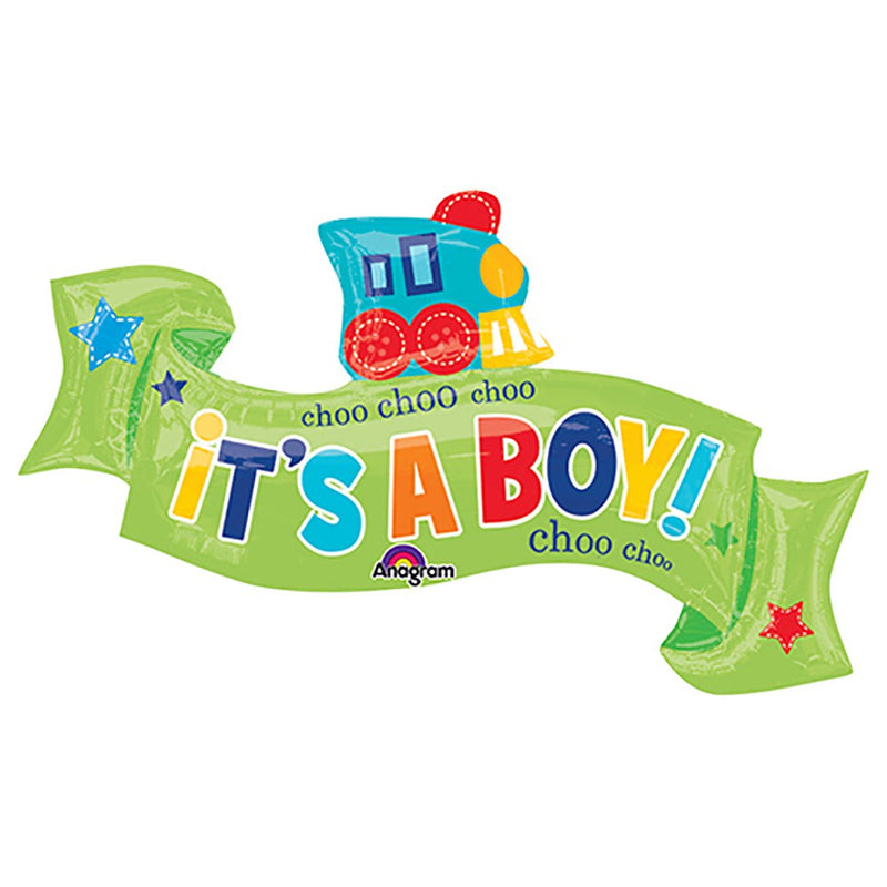 Foil Balloon Welcome Little One Boy 40 Inch