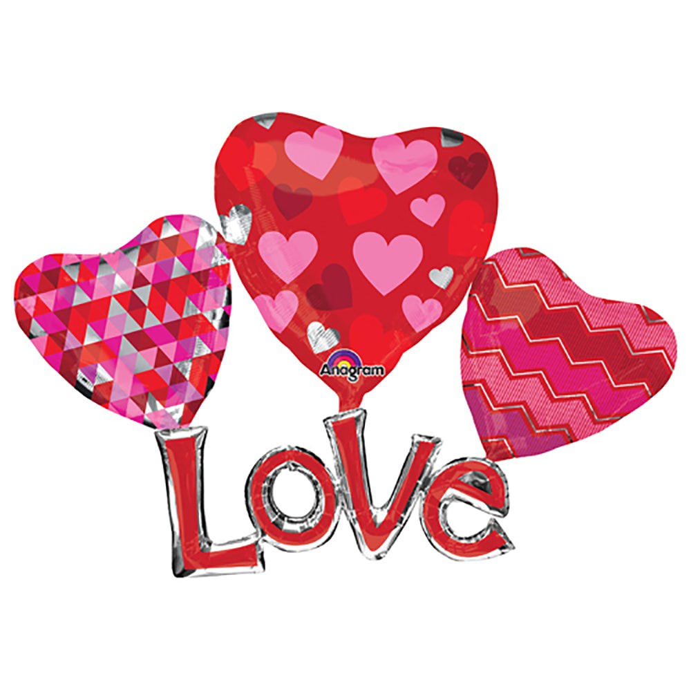 Foil Balloon 58 Inch Floating Love