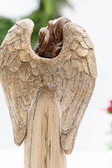 12" Resin Angel with Cardinal