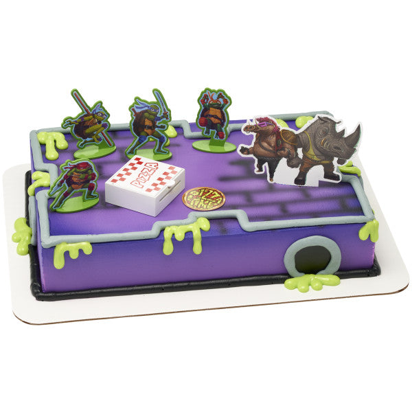 Teenage Mutant Ninja Turtles Pizza Power Cake Topper, 6-Piece