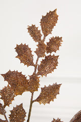 22" Antique Gold Shimmer Holly