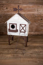 16" Antique Metal Birdhouse