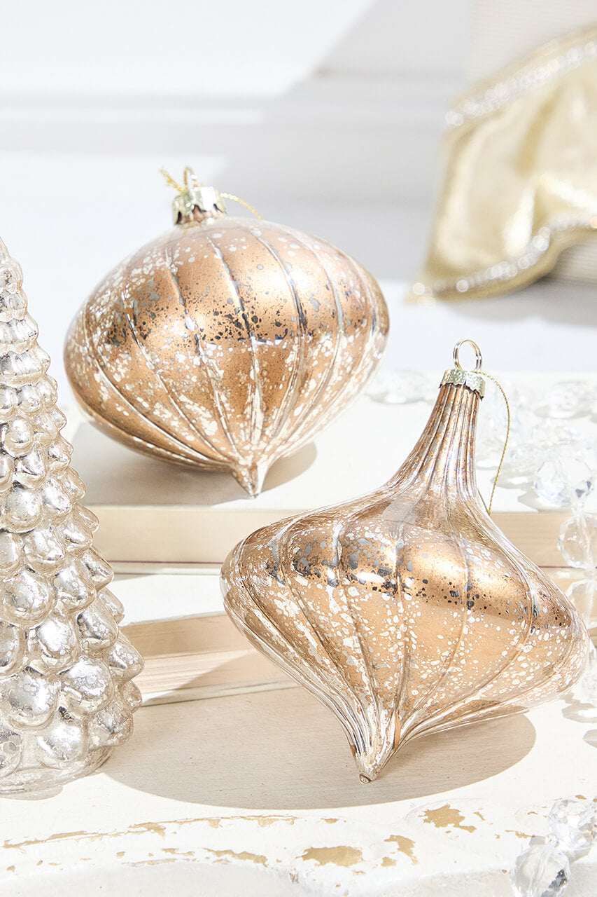 4"- 4.5" Antique Glass Ornament