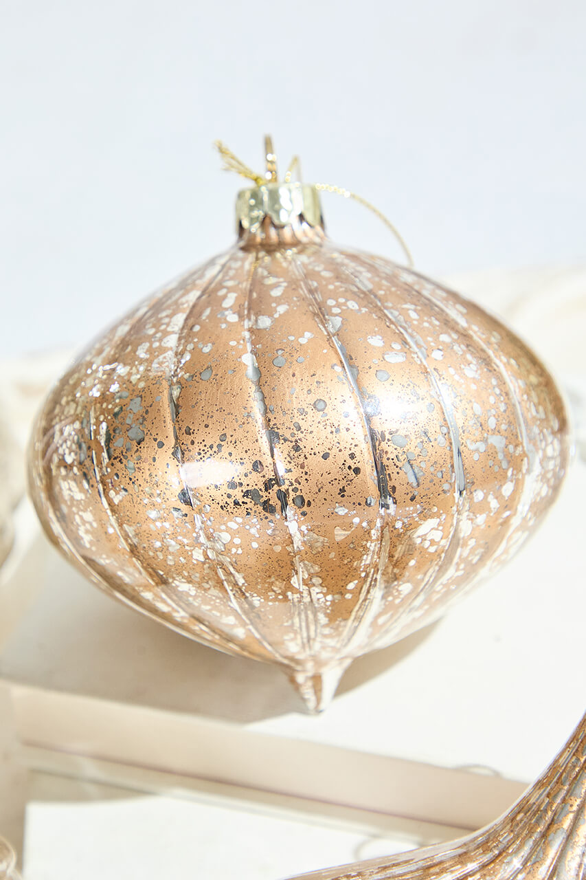 4"- 4.5" Antique Glass Ornament