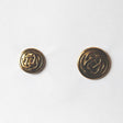 Antique Gold Geometric Metal Buttons - Antique Gold Geometric, Metal Fabric