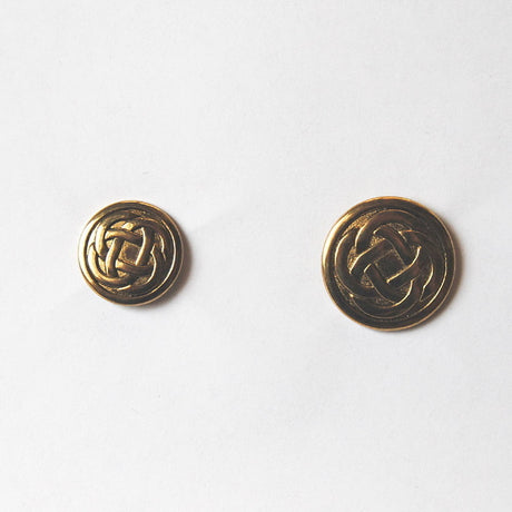 Antique Gold Geometric Metal Buttons - Antique Gold Geometric, Metal Fabric