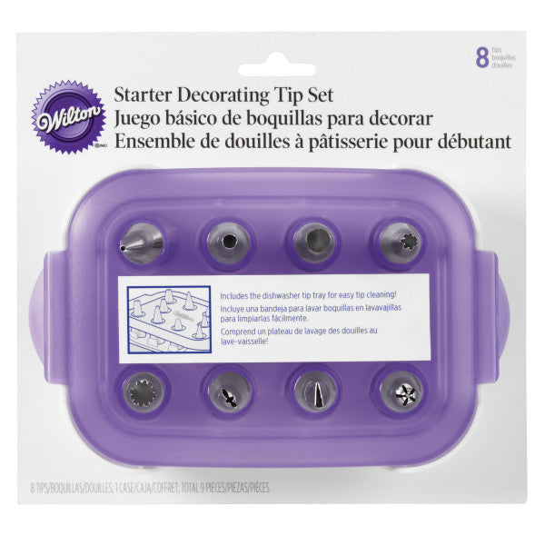 Wilton Starter Decorating Tip Set with Storage Case – 9 Piece