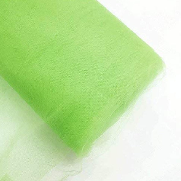 Tulle Bolt Polyester Fabric - Soft Diamond Netting, Solid, White, 54" Width, 40 Yards