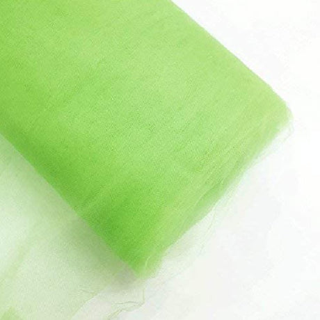 Tulle Bolt Polyester Fabric - Soft Diamond Netting, Solid, White, 54" Width, 40 Yards