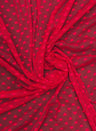 All Over Hearts Nylon Spandex Power Mesh Fabric - Off White, Apple Red, Sand, Hearts Print, 59" Width