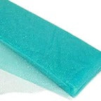 Tulle Glitter Fabric - 100 Percent Polyester Tulle Fabric - Aqua, Glitter Mesh, 54" Width (10 Yards)