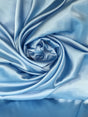 Aqua Blue Polyester Satin Fabric - Aqua Blue, Medium Satin, 58"-60" Width