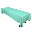 Aqua 100% Polyester Rectangular Tablecloth 60″ x 126″
