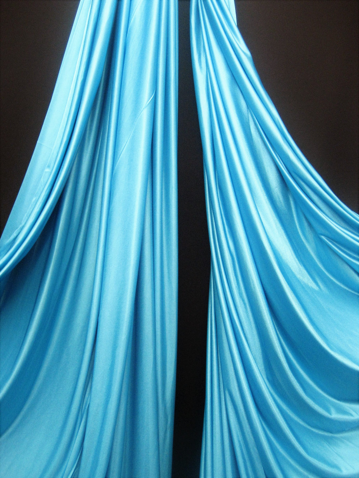 Low Stretch Aqua Polyester Fabric - Aqua, 108"-120" Width (1 Yard)