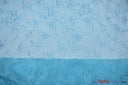 Fantasia Sheer Organza Embroidery Fabric - Embroidered Floral Sheer, 54" Width, Multiple Colors (1 Yard)