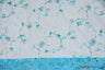 Dahlia Organza Embroidery Polyester Fabric - Embroidered Floral Sheer With Sequins Embellishment, 54" Width (1 Yard)