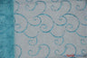 Ferial Organza Embroidery Polyester Fabric - Embroidered Floral Sheer With Sequins, 52/54" Width, Multiple Colors (1 Yard)