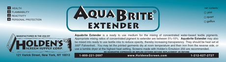 AquaBrite Extender Concentrated Water-Based Pigments - Extender Concentrated Water-Based Pigments, Clear Mixing Base, Textile Printing Supply (8Oz)
