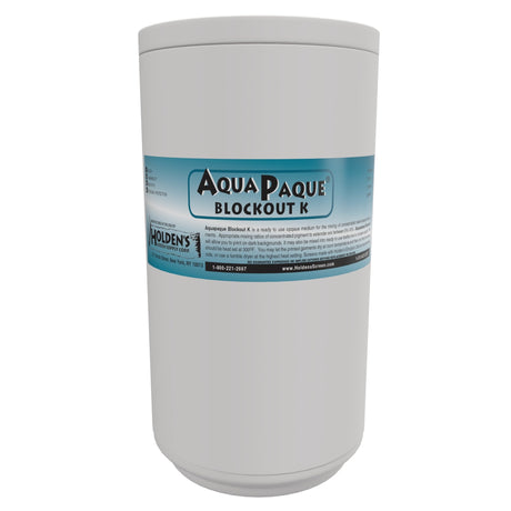 AquaPaque Blockout Ink For Fabrics K Blockout Ink For Fabrics - Opaque Base For Concentrated Screen Printable Pigments, Dark Fabric Printing (Pint)