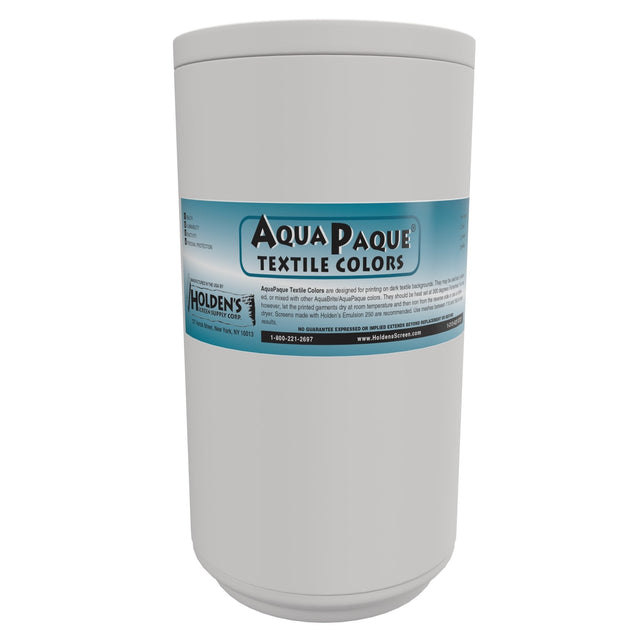 AquaPaque Opaque Textile Ink - Water-Based Opaque Textile Ink, Dark Fabric Screen Printing, Vibrant Colors (8oz)