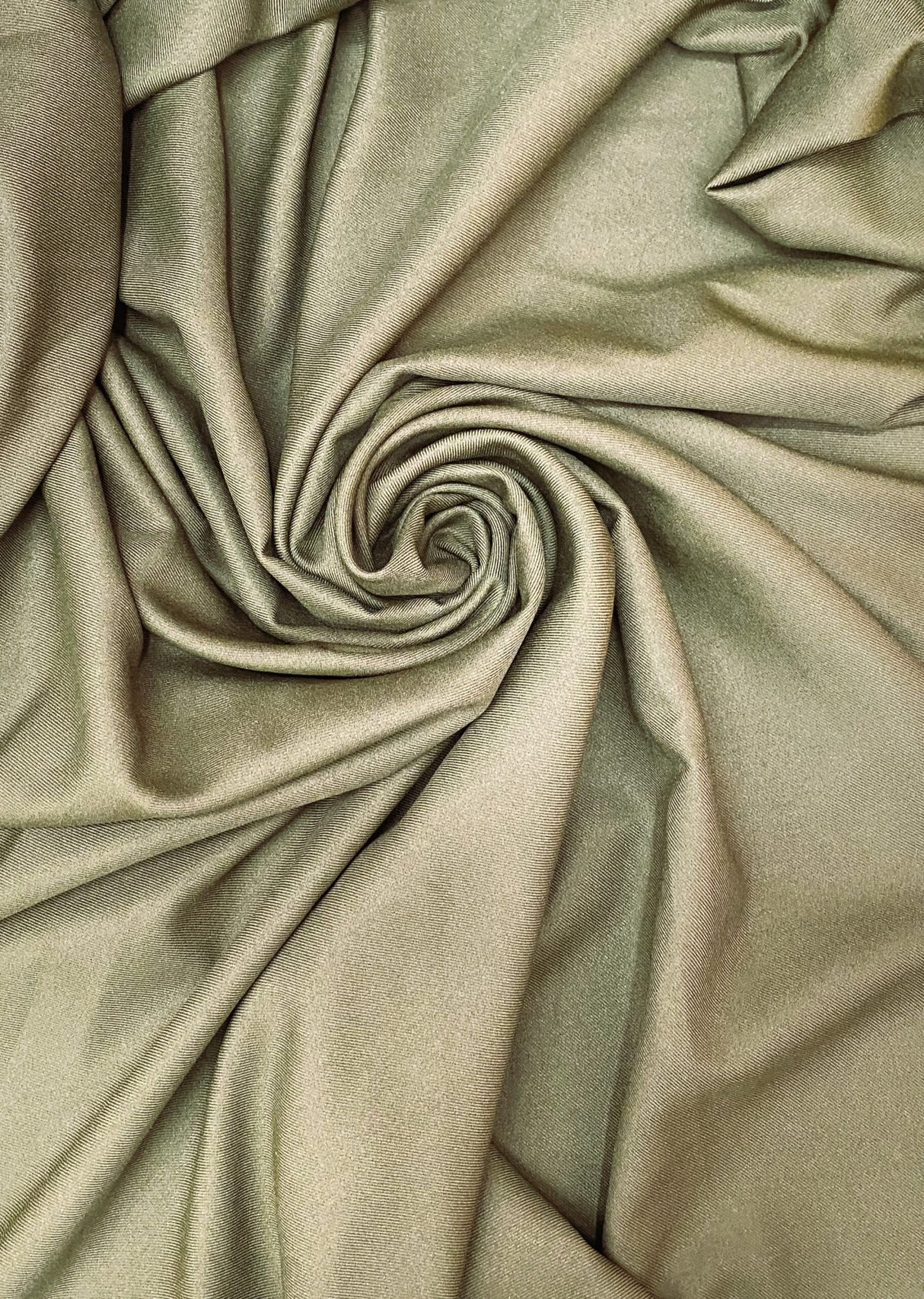 Gabardine Polyester Gabardine Fabric - Army Green, 59/60" Width (1 Yard)