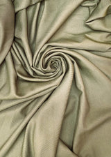Gabardine Polyester Gabardine Fabric - Army Green, 59/60" Width (1 Yard)