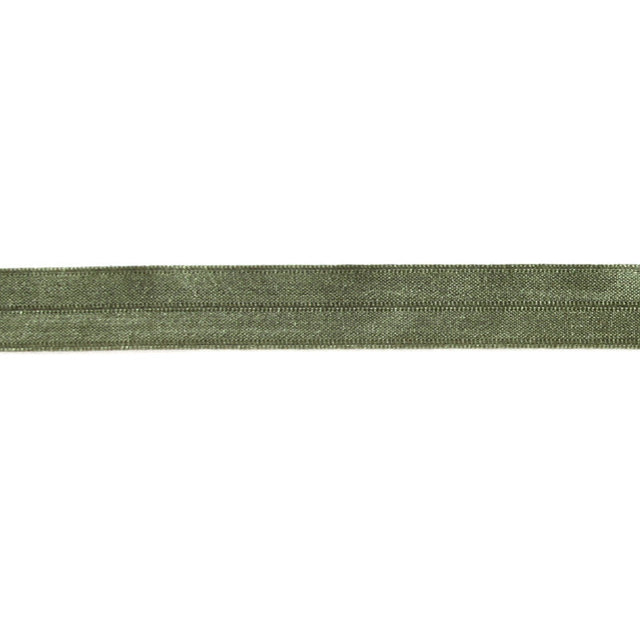 Fold Over Elastic Trim Army Green 5/8"