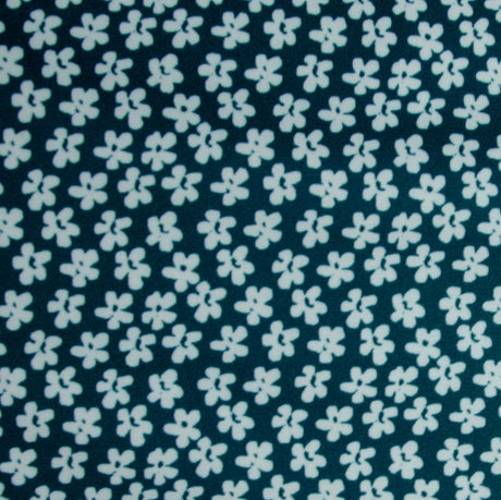 Swim Knit Mint Asian Small Floral Fabric
