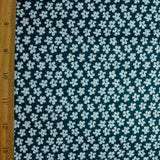 Swim Knit Mint Asian Small Floral Fabric