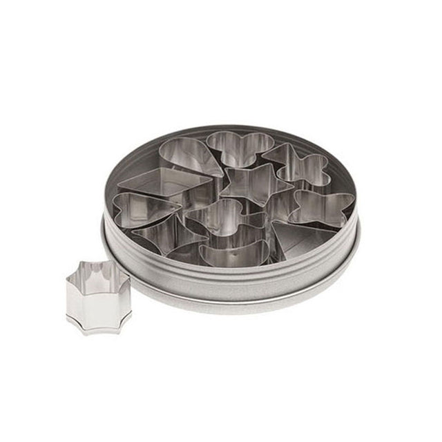 Ateco Stainless Steel 1" Aspic/Jelly Cutters, 12 Piece Set