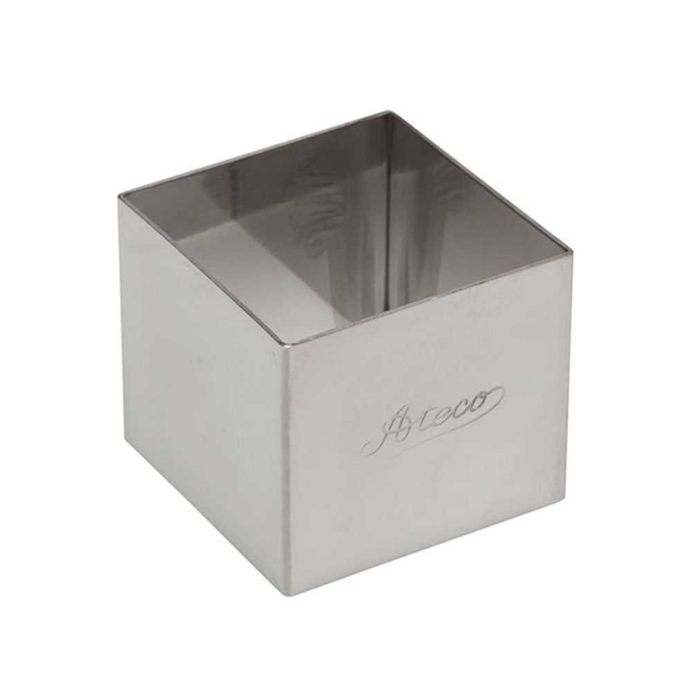 Ateco Stainless Steel Square Dessert Ring, 2" x 1.75"