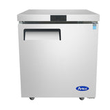 Atosa One Section Undercounter Refrigerator MGF8401GRL, 27-9/16"W, 7.15 cu. ft. - Left Hinge