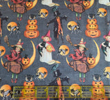 Quilting Cotton Cats And Treats Halloween Fabric