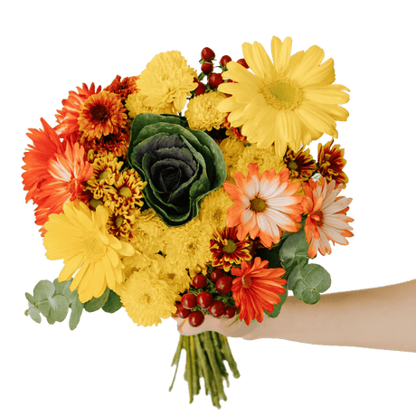 Indian Summer Flower Bouquets Fresh Autumn Arrangement Set