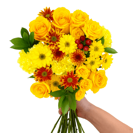 Autumn Delightful Flower Bouquets Fresh Seasonal Bulk Arrangement Set