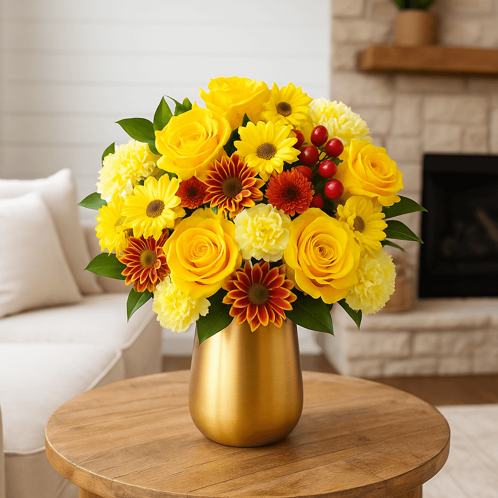 Autumn Delightful Flower Bouquets Fresh Seasonal Bulk Arrangement Set