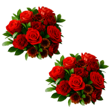 Autumn Straw Hat Flower Bouquet Fresh Mixed Arrangement