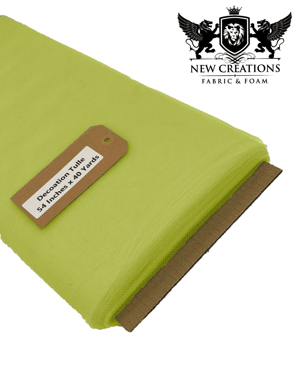 Avocado Green Tutu Tulle Fabric - Avocado Green Sheer Netting, 54" Width (5 Yards)