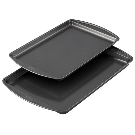 Wilton Perfect Results Premium Non-Stick Cookie Baking Sheets – 2-Piece Set