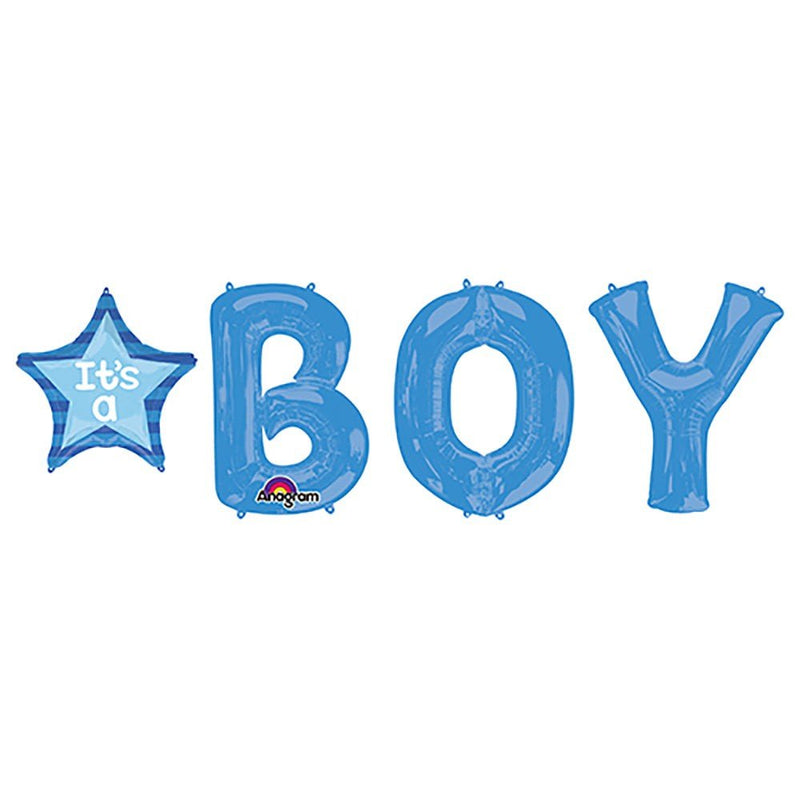 Foil Balloon Baby Boy B-O-Y