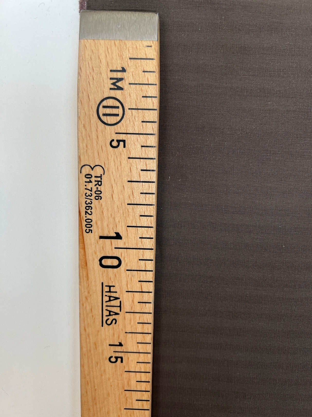 Polyamid Cotton Jacket Fabric Brown Striped