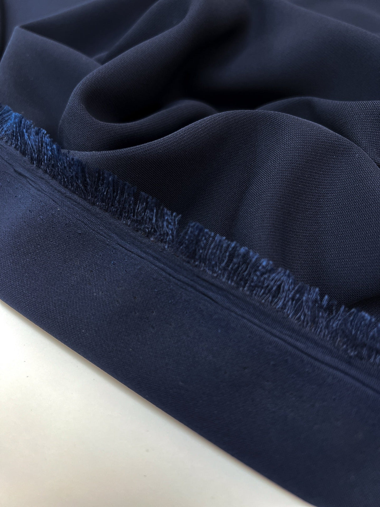 Blue Polyester Elastane Knit