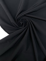 Black Crepe Blend Suit Fabric