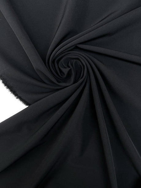 Black Crepe Blend Suit Fabric
