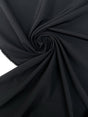 Black Crepe Blend Suit Fabric