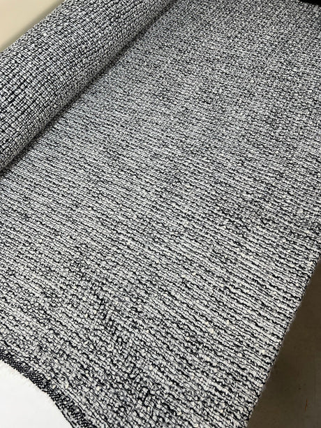 Bouclé Tweed Blend Black White