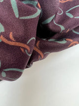Polyamide Elastane Knit Geometric Brown-Green