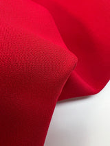 Viscose Crepe Suit Fabric Red Stretch