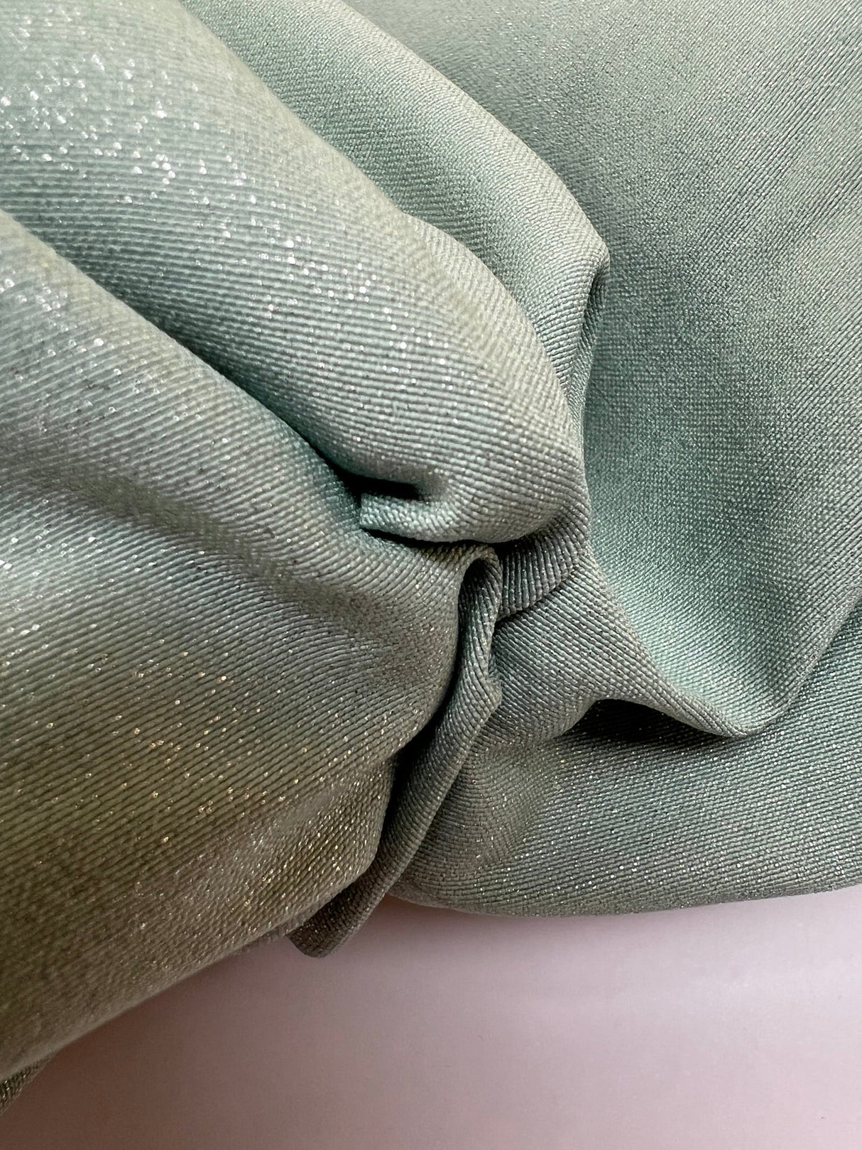 Cotton Elastane Woven Silver Green
