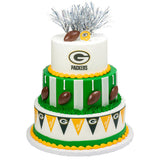 NFL Brown Football with Shield Cupcake Rings set of 12